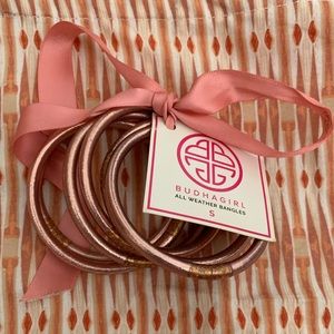 BuDhaGirl - 6 Small Rose Gold All Weather Bangles